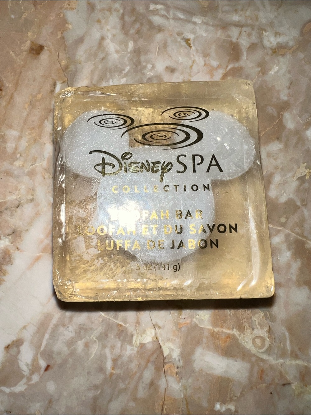 NEW sealed Disney Spa Collection Loofah Soap Bar